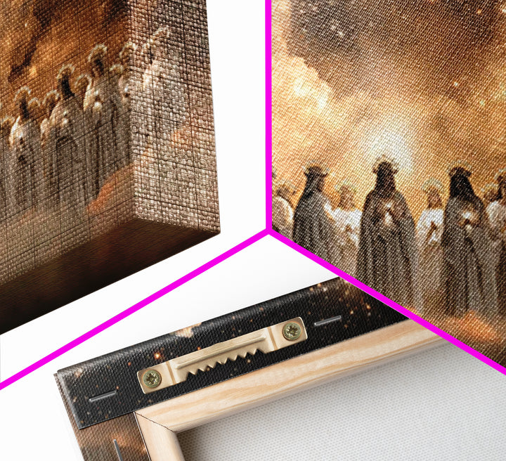 Heavenly Choir – Framed Canvas Print – Christian Wall Art – Christian Art Canvas – Jesus Painting – Christian Christmas Art – Christmas Wal
