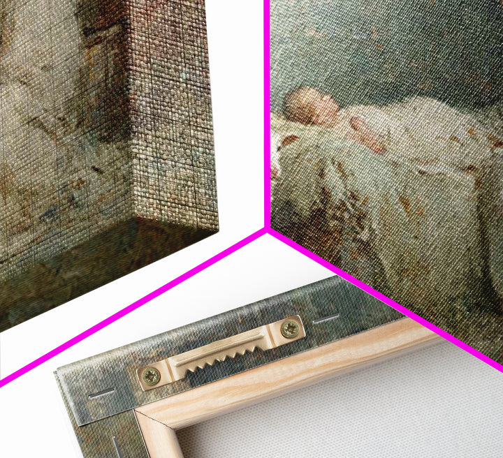 Mary’s Vigil – Framed Canvas Print – Christian Art Canvas – Vintage Christian Art – Christian Wall Art – Christian Paintings – Christian Gi