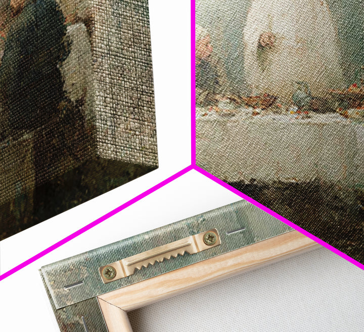 Table Of Grace – Framed Canvas Print – Jesus Painting – Christian Art Canvas – Christian Wall Art – Christian Art – Subtle Christian Art –