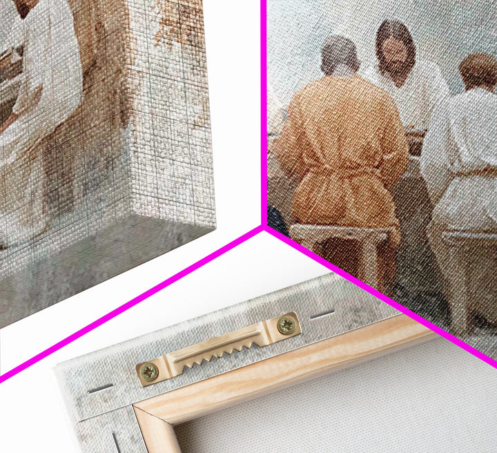 Communion Of Light – Framed Canvas Print – Christian Wall Art – Jesus Painting – Christian Art Canvas – Modern Christian Art – Christian De