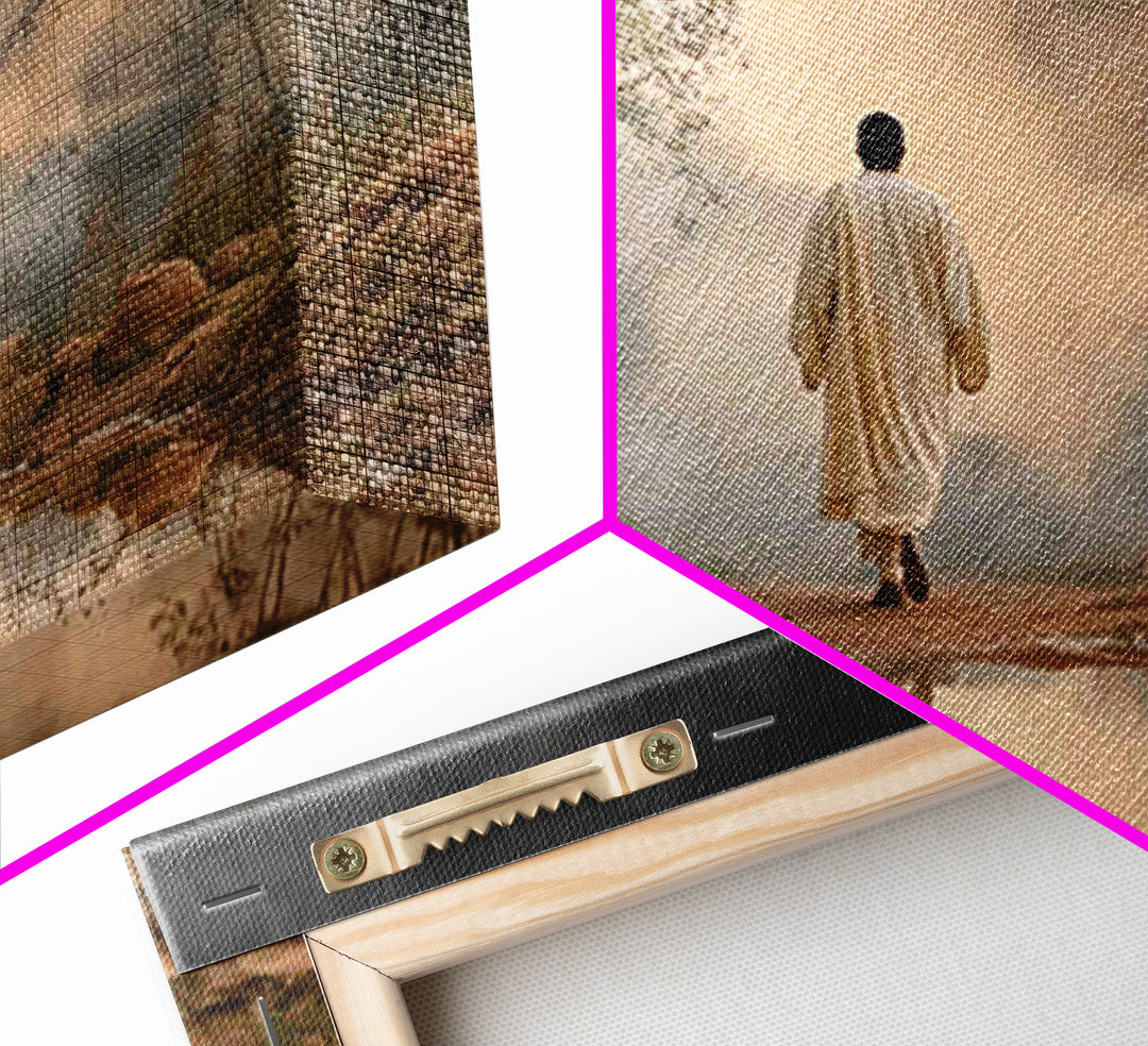 Rising Dawn Hope, Framed Canvas Print, Christian Art Canvas, Christian Wall Art, Subtle Christian Art, Modern Christian Art, Christian Art