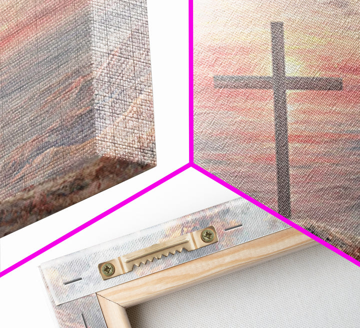 Dawn Of Redemption, Framed Canvas Print, Christian Wall Art, Modern Christian Art, Christian Art Canvas, Jesus Painting, Christian Christma