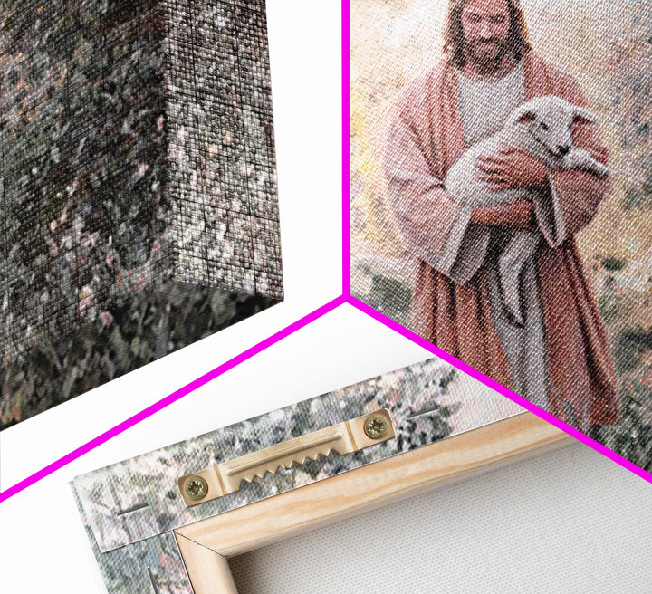 Garden Mercy Glow – Framed Canvas Print – Christian Wall Art – Christian Art Canvas – Jesus Painting – Christian Decorations – Large Christ