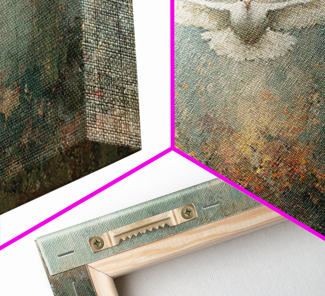 Wings Of Peace, Framed Canvas Print, Christian Art Print, Christian Wall Art, Christmas Art, Christian Canvas, Modern Christian Art