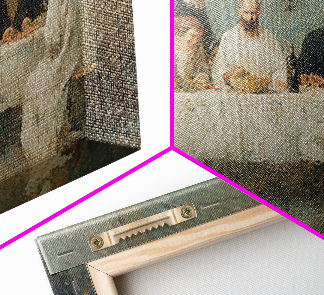Holy Gathering, Framed Canvas Print, Christian Wall Art, Christian Art Canvas, Christian Art, Christmas Art, Christian Decor For Home