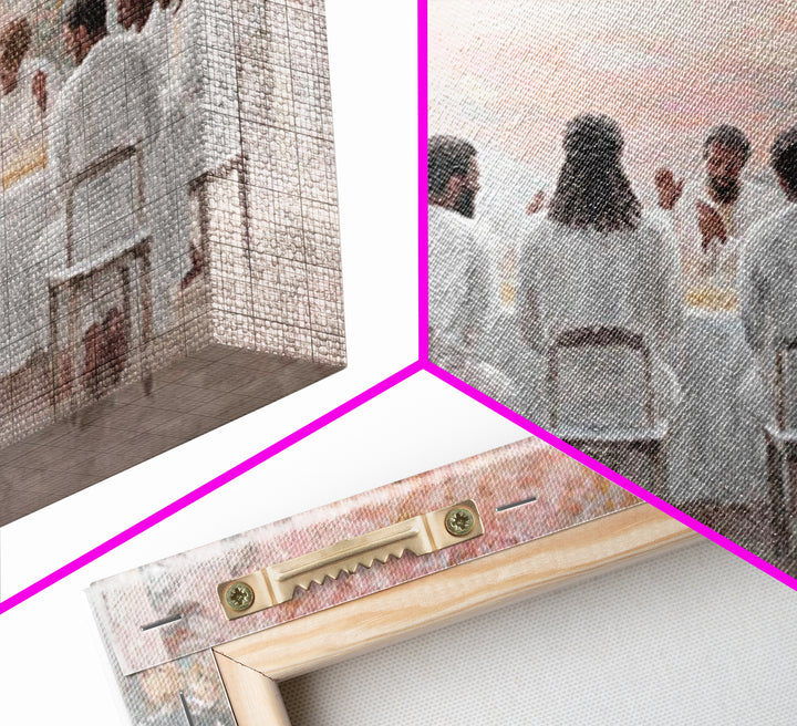 Eternal Fellowship | Framed Canvas Print | Christian Art Canvas | Jesus Painting | Christian Wall Art | Christmas Art Prints | Modern Chris