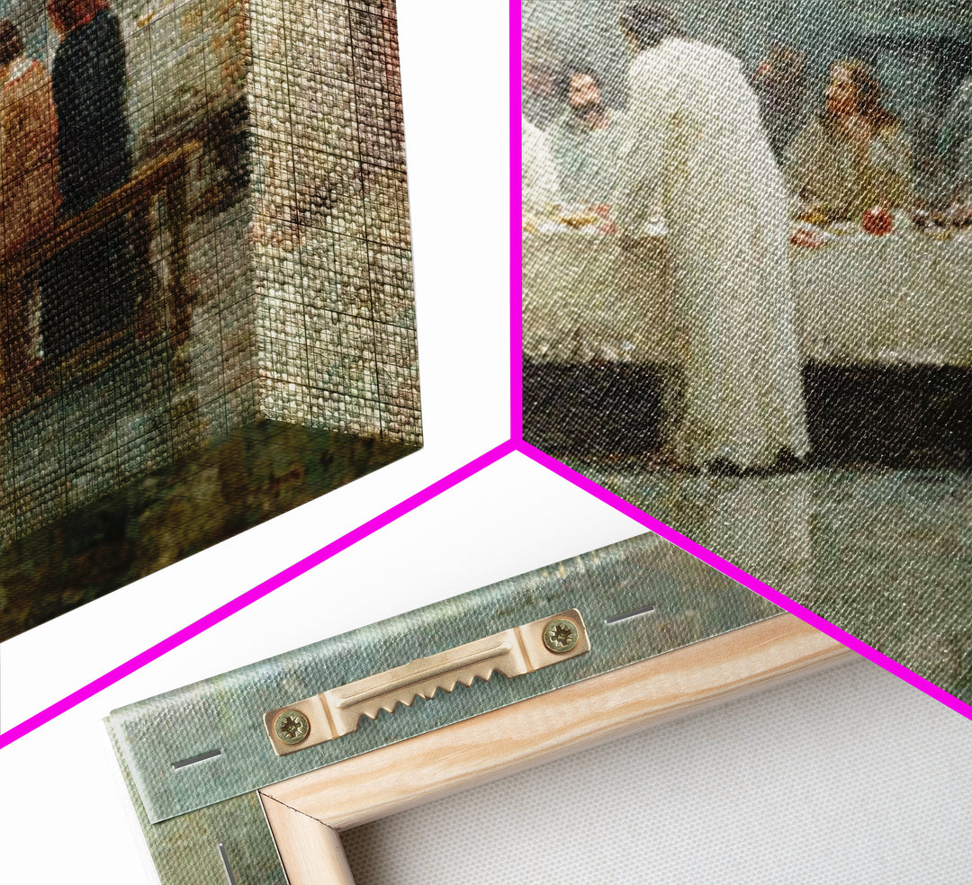 Radiant Last Supper – Framed Canvas Print – Christian Art Canvas – Jesus Painting – Christian Wall Art – Moody Christian Art – Christmas Wa
