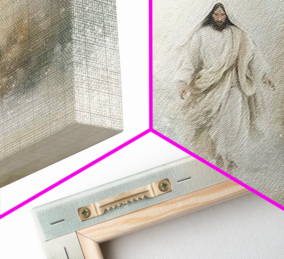 Heavenly Dawn | Framed Canvas Print | Christian Art Canvas | Jesus Painting | Christian Wall Art | Christian Christmas Art | Christian Deco