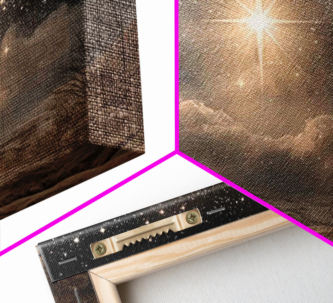 Star Of Wonder, Framed Canvas Print, Christian Art Canvas, Christmas Art, Christian Wall Art, Christian Christmas Decor, Christian Gift Ide