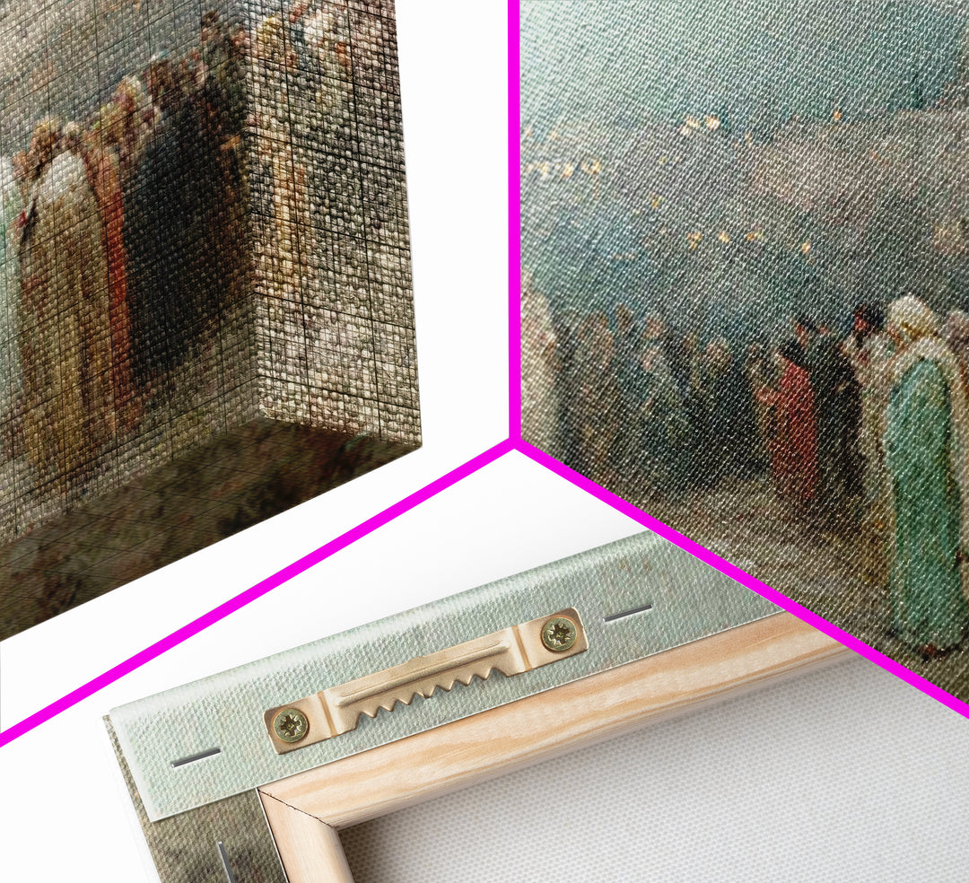 Bethlehem Promise – Framed Canvas Print – Christian Wall Art – Christmas Art – Christian Art Canvas – Christian Christmas Decorations – Jes
