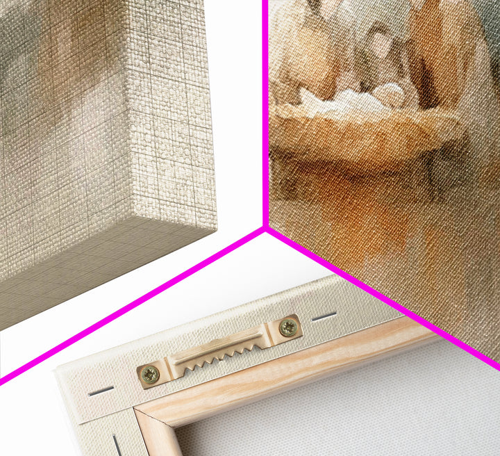 Star of Bethlehem – Framed Canvas Print – Christmas Art – Christian Wall Art – Christian Gift – Jesus Painting – Christian Art Canvas