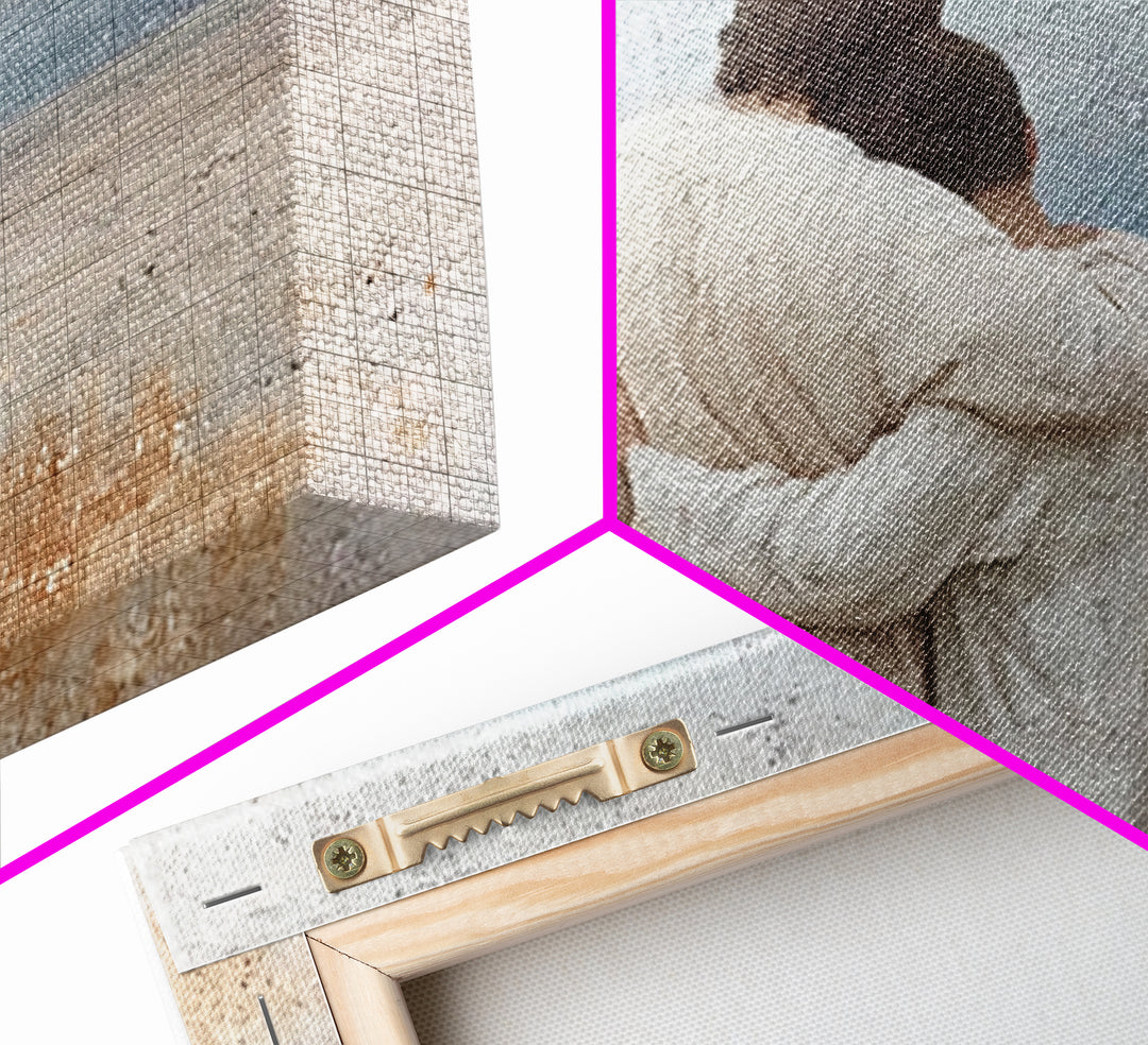 Quiet Restoration – Framed Canvas Print – Christian Wall Art – Christian Art Canvas – Subtle Christian Art – Modern Christian Painting – Ch