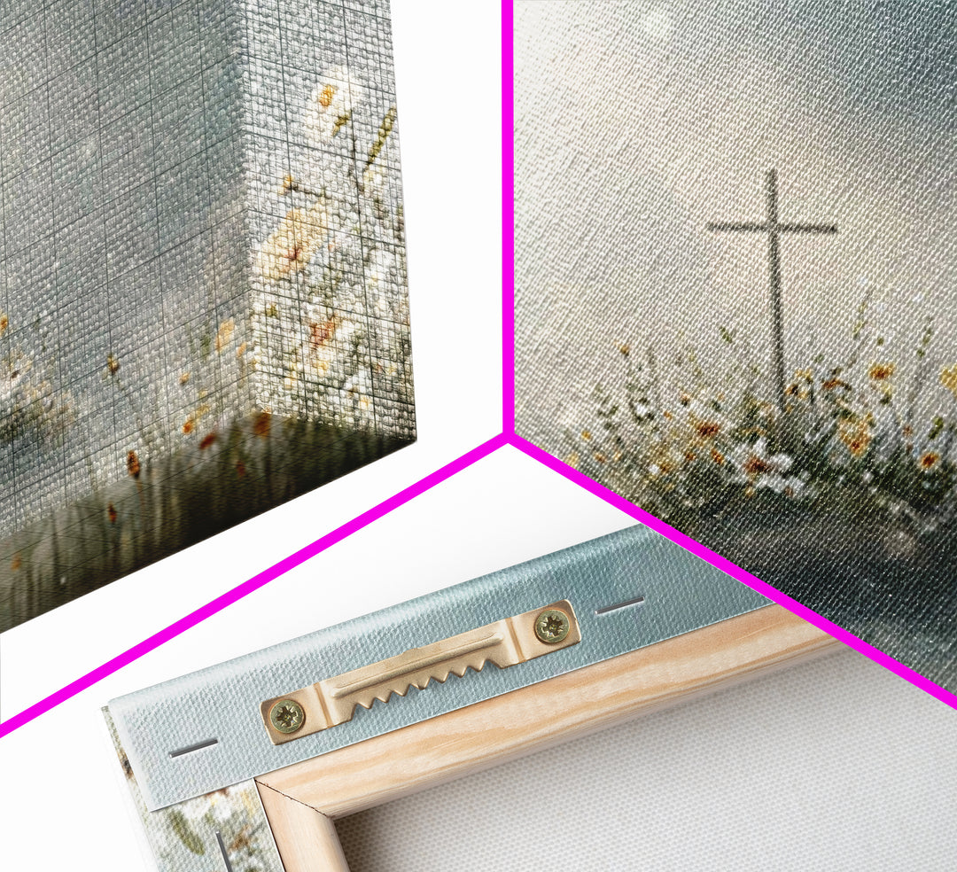 Dawn Of Grace – Framed Canvas Print – Christian Wall Art – Christian Art Canvas – Jesus Painting – Christian Decor – Christmas Art