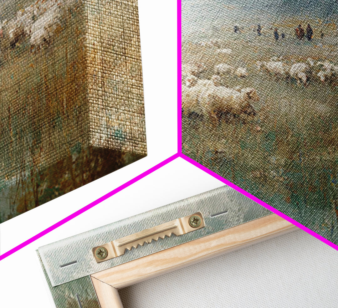 Pasture Of Peace – Framed Canvas Print – Christian Art Canvas – Christian Wall Art – Christian Art Painting – Christian Art