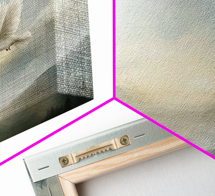 Heavenly Dove Light, Framed Canvas Print, Christian Wall Art, Christian Art Canvas, Christmas Art Prints, Christian Gift, Subtle Christian