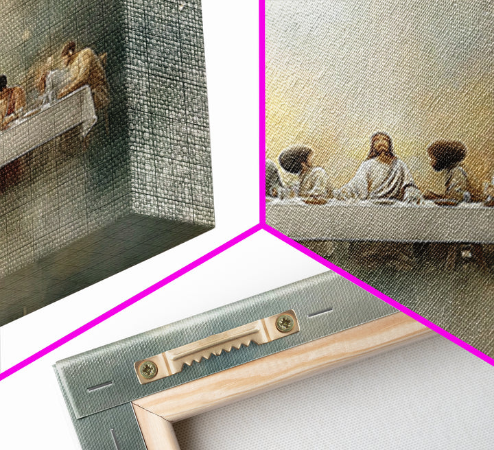 Sanctuary Gathering | Framed Canvas Print | Christian Art Canvas | Christian Wall Art | Christian Christmas | Jesus Painting | Christian Gi