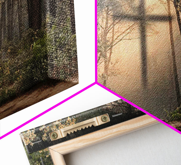 Sacred Path – Framed Canvas Print – Christian Art Work – Jesus Canvas Art – Christian Christmas Decorations – Modern Christian Painting