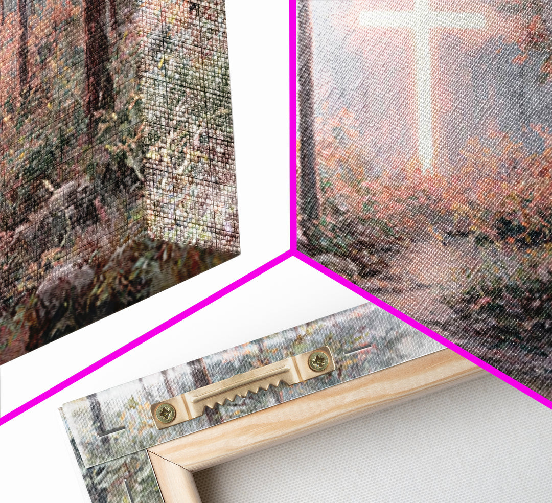 Light Of Mercy – Framed Canvas Print – Christian Art Canvas – Modern Christian Art – Jesus Painting – Christian Wall Art – Subtle Christian