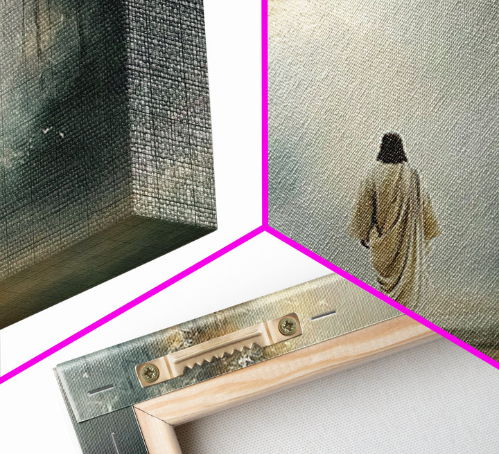 Upper Room Calm – Framed Canvas Print – Christian Art Canvas – Large Christian Painting – Jesus Painting – Christian Wall Art – Subtle Chri