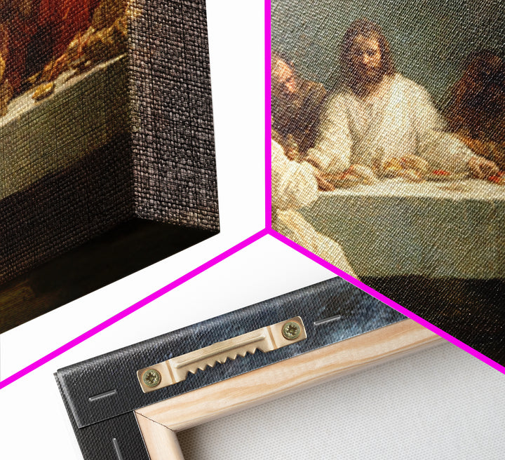 Misty Field Shepherd – Framed Canvas Print – Christian Art – Jesus Painting – Christian Wall Art – Christian Art Canvas – Moody Christian A