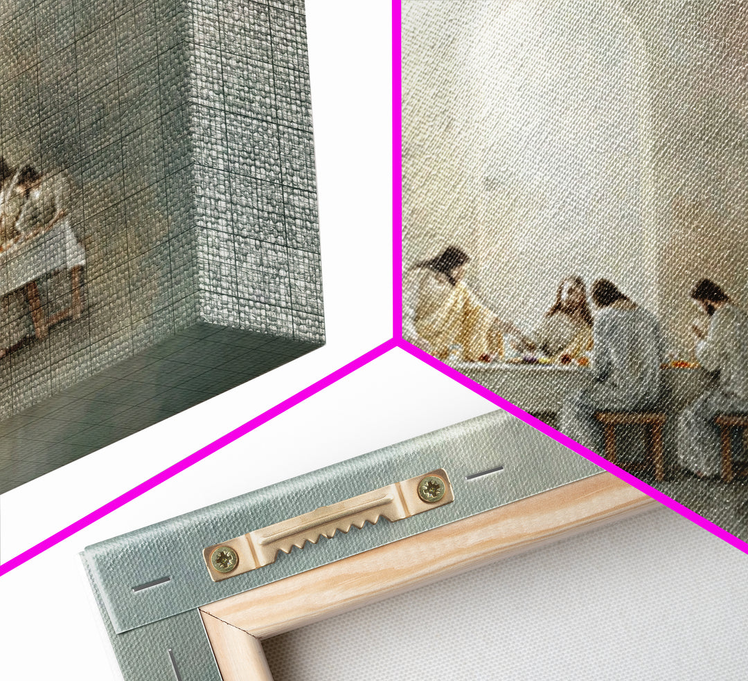 Path Of Grace, Framed Canvas Print, Jesus Painting, Christian Art Canvas, Christian Wall Art, Subtle Christian Art, Christian Gift