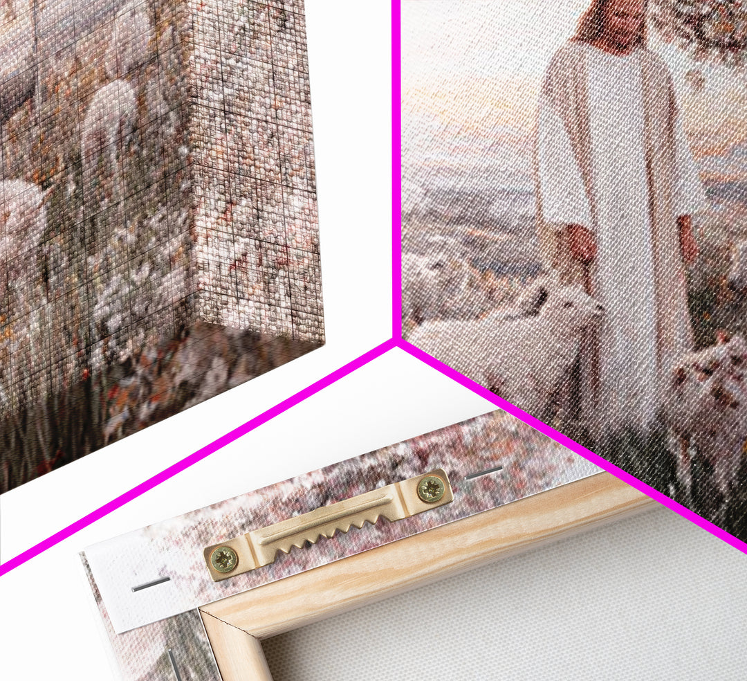 Holy Gathering – Framed Canvas Print – Christian Christmas Art – Vintage Christian Art – Christian Wall Art – Christmas Canvas Wall Art – C