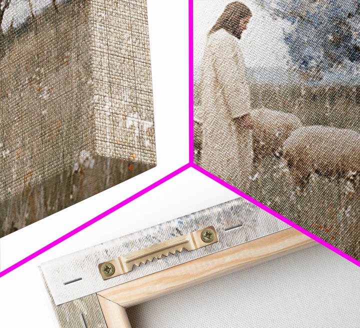 Evening Crosslight – Framed Canvas Print – Christian Art – Moody Christian Art – Christian Art Print – Christmas Wall Art – Unique Christia