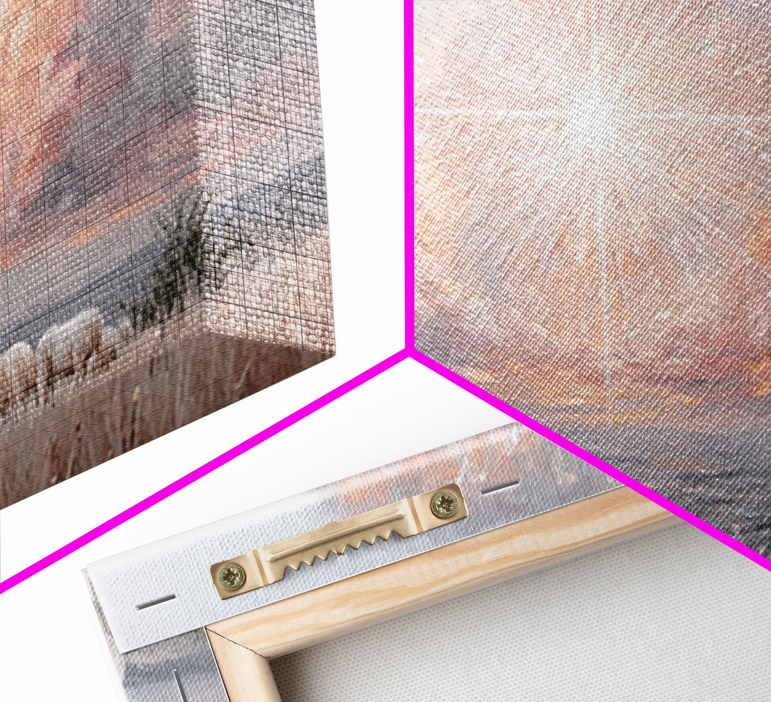 Radiant Bethlehem Sky, Framed Canvas Print, Christian Christmas Art, Christian Wall Art, Christmas Art Prints, Christian Art Canvas, Modern