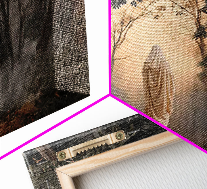 Forest Reverence – Framed Canvas Print – Christian Art Canvas – Christian Wall Art – Christian Painting – Moody Christian Art