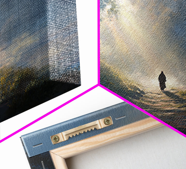 Path Of Mercy – Framed Canvas Print – Christian Wall Art – Jesus Painting – Christian Art Canvas – Moody Christian Art – Christian Gift Ide