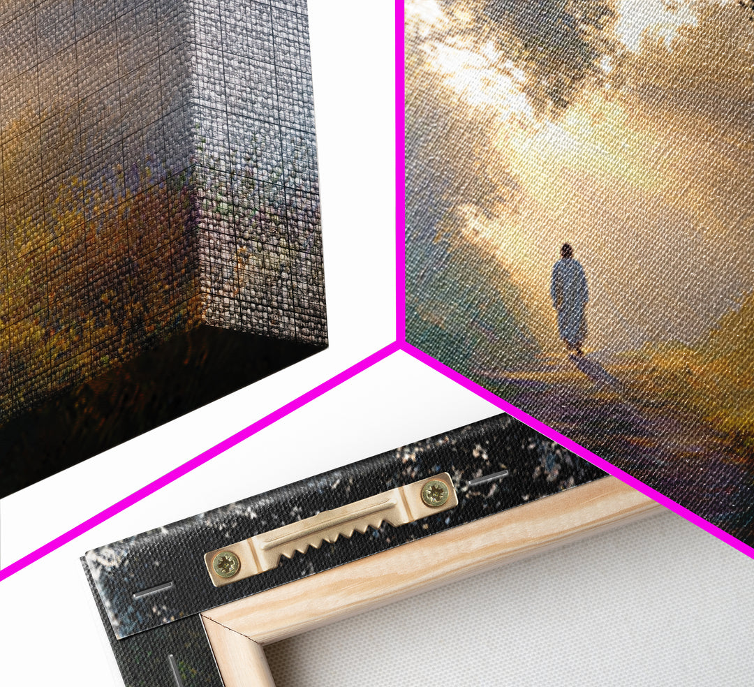 Light Of Dawn | Framed Canvas Print | Christian Wall Art | Jesus Canvas Art | Christian Art Print | Modern Christian Painting | Christian D