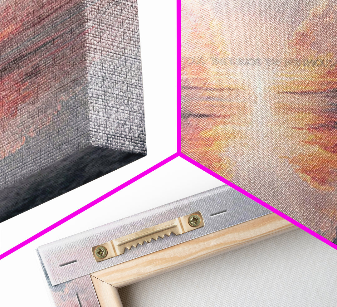 Heavenly Dawn Radiance, Framed Canvas Print, Christian Wall Art, Christian Art Canvas, Modern Christian Art, Christian Gift Ideas, Christma