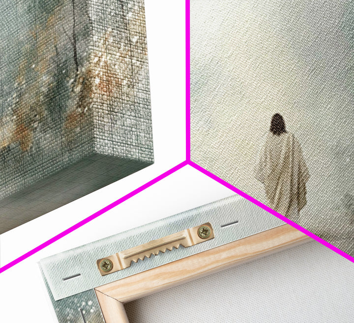 Path Of His Peace – Framed Canvas Print – Christian Wall Art – Christian Art Canvas – Subtle Christian Art – Christian Paintings – Christia