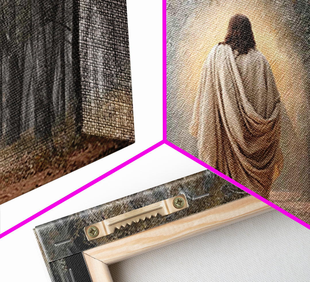 Glory In The Woodland – Framed Canvas Print – Christian Wall Art – Christian Art Canvas – Moody Christian Art – Christian Decoration – Chri