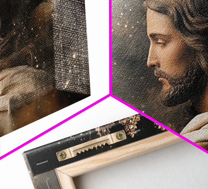 Heavenly Majesty – Framed Canvas Print – Christian Wall Art – Jesus Painting – Christian Art Canvas – Christian Decoration – Christian Art