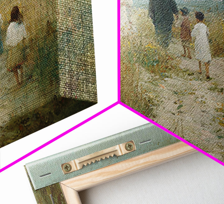 Path Of Gentle Faith – Framed Canvas Print – Christian Art Canvas – Christian Art Prints – Christian Wall Art – Jesus Painting – Christian