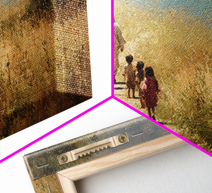 Path Of Mercy – Framed Canvas Print – Christian Wall Art – Jesus Painting – Christian Art Canvas – Christian Gift Ideas – Christian Decor
