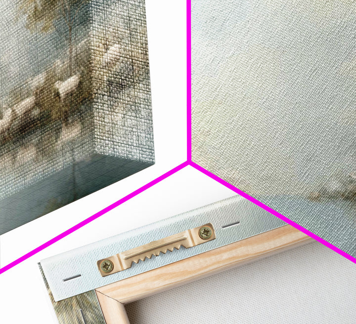 Quiet Meadow Watch – Framed Canvas Print – Christian Art Canvas – Christian Wall Art – Christian Gift Ideas – Christmas Art – Jesus Paintin
