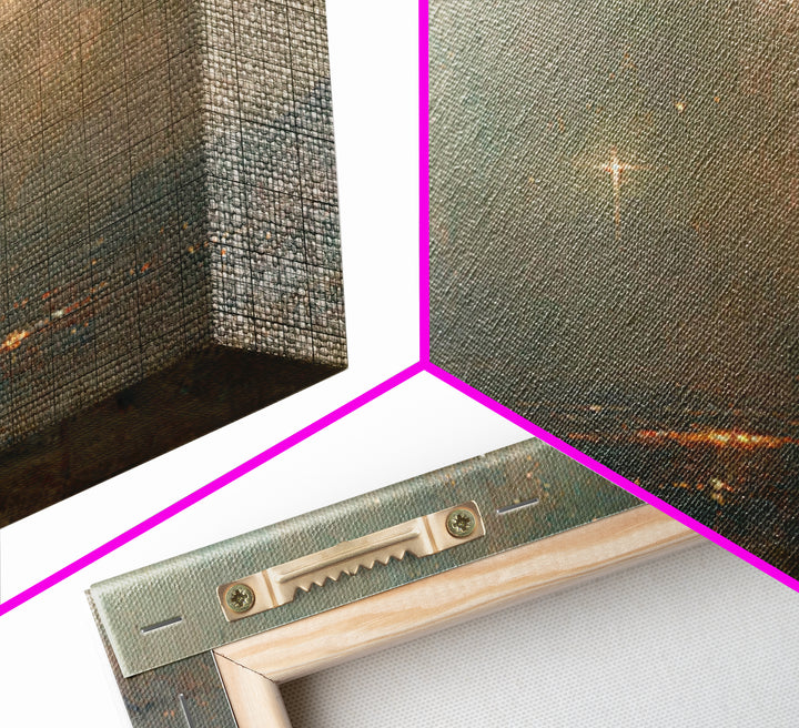 Horizon Star Promise, Framed Canvas Print, Christian Wall Art, Christian Art Canvas, Christmas Art, Christian Christmas Art, Subtle Christi