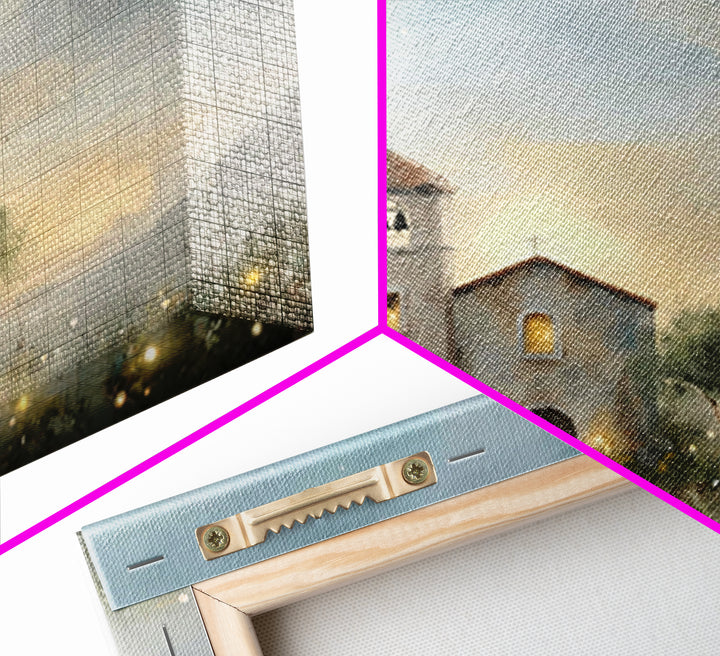 Pastoral Church Light – Framed Canvas Print – Christian Wall Art – Christian Art Canvas – Subtle Christian Art – Christian Decor – Christia