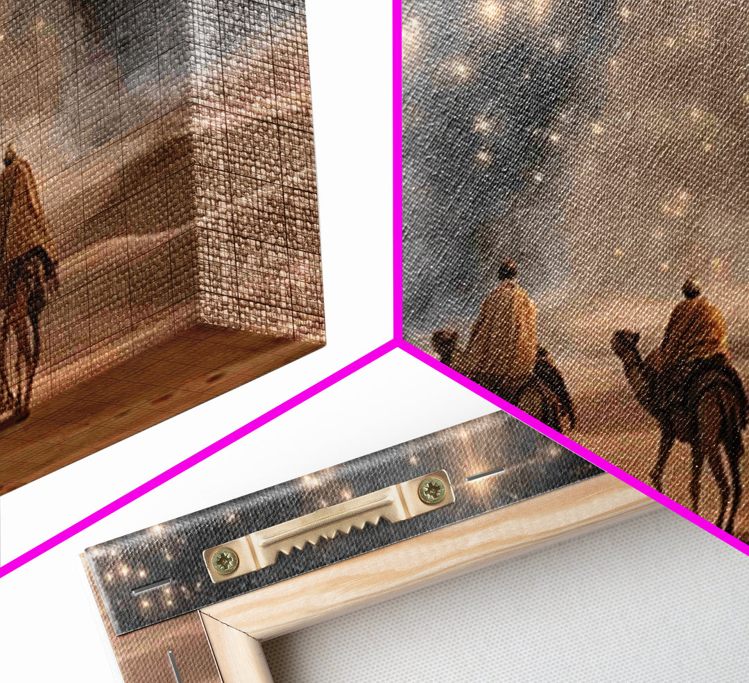 Bethlehem Journey, Framed Canvas Print, Christian Christmas Art, Christian Art Canvas, Christmas Wall Art, Christian Decor, Christian Art W