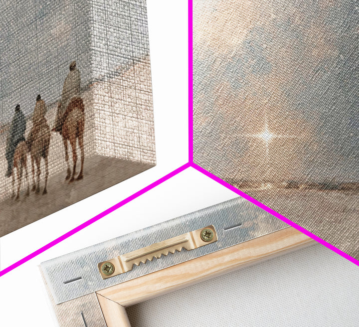 Holy Dawn Star | Framed Canvas Print | Christian Art Canvas | Christmas Art Prints | Christian Wall Art | Christian Christmas Art | Christi