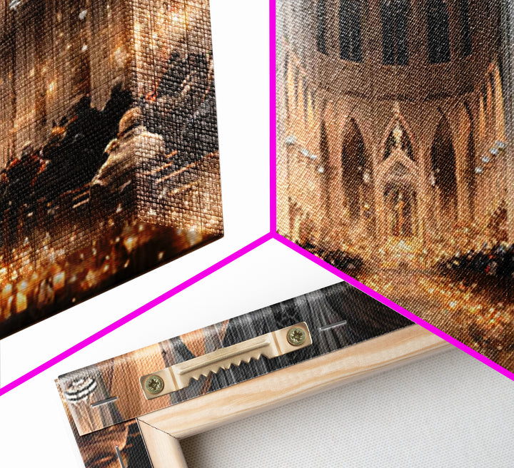 Sacred Illumination – Framed Canvas Print – Christmas Art Prints – Christian Art Canvas – Christian Christmas Decorations – Christian Gift