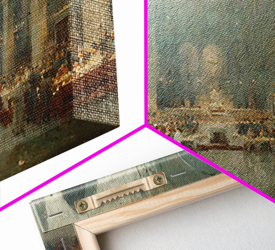 Radiant Mass – Framed Canvas Print – Christian Art Painting – Christmas Canvas Wall Art – Vintage Christian Art – Christian Wall Art – Chri