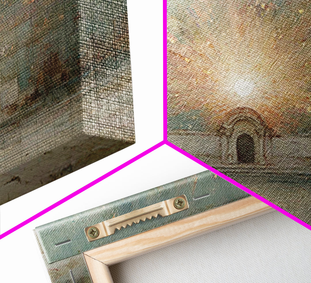 Radiant Gate | Framed Canvas Print | Christmas Art | Christian Painting | Christian Art Canvas | Christian Decor | Christian Wall Art