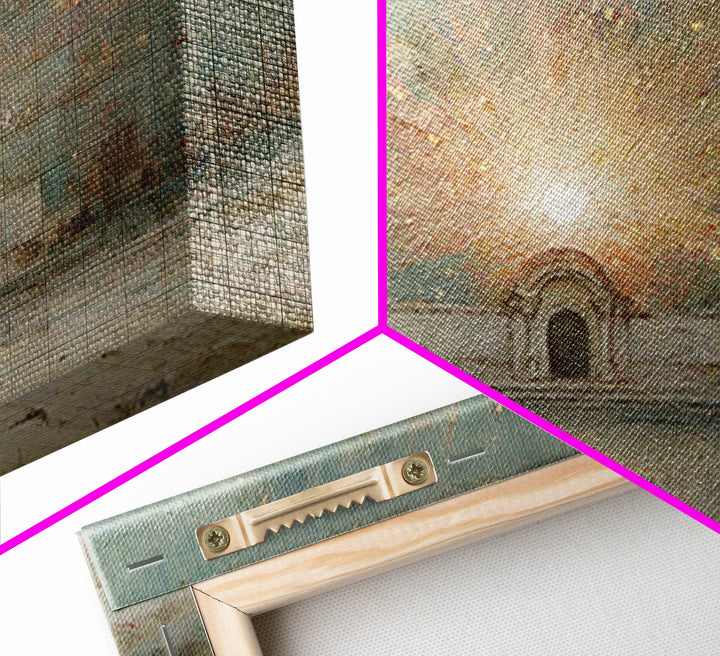 Radiant Gate | Framed Canvas Print | Christmas Art | Christian Painting | Christian Art Canvas | Christian Decor | Christian Wall Art