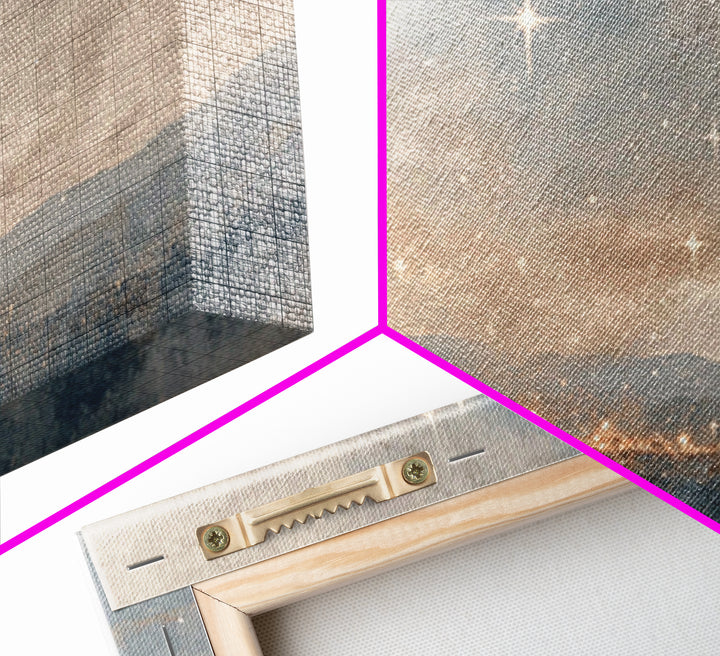 Star Of Bethlehem – Framed Canvas Print – Christian Christmas Art – Christian Wall Art – Abstract Christian Art – Christmas Art Prints – Ch