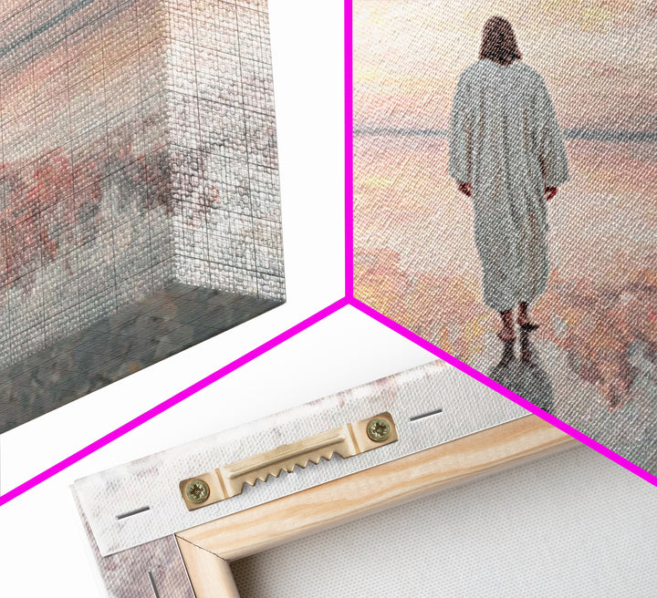 Blessed Path – Framed Canvas Print – Christian Christmas Art – Christian Wall Art – Christian Art Canvas – Jesus Painting – Christian Decor
