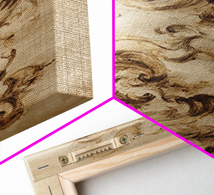 Baroque Scrollwork Made from Looping Pen Strokes Framed Canvas Print, Calligraphy Art, Prints, Living Room Decor, Script, CAL-2x3-20