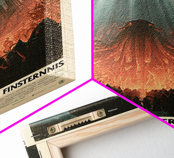 The Choir Of The Shattered Eclipse, German Language Horror Movie Poster, 1960s Horror Art, Cult Horror Poster, Framed Canvas Print